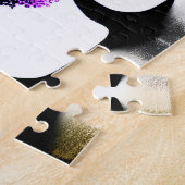 抽象芸術パステルカラーおもしろいツリー ジグソーパズル (側面)