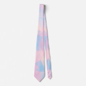 抽象芸術パステルカラーローポリバックグラウンド ネクタイ (正面)