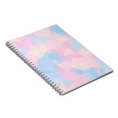 抽象芸術パステルカラーローポリバックグラウンド ノートブック (右側)