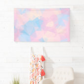 抽象芸術パステルカラーローポリバックグラウンド 横断幕 (インサイチュ)