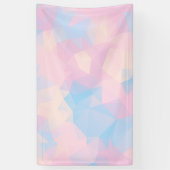 抽象芸術パステルカラーローポリバックグラウンド 横断幕 (縦)