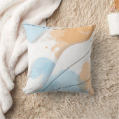 抽象芸術パステルカラー大理石背景 クッション (ブランケット)
