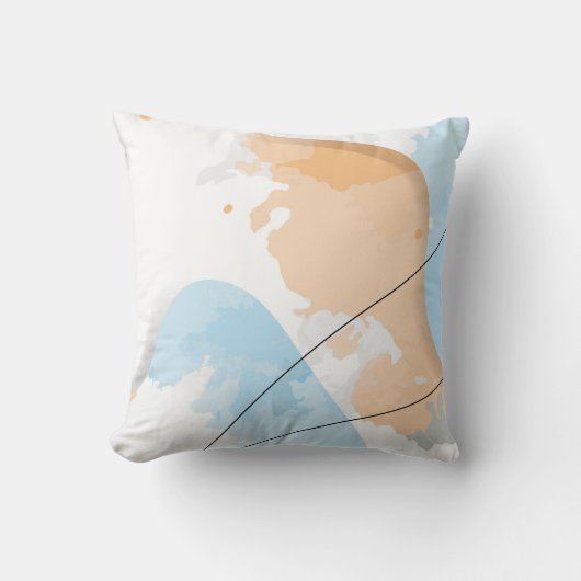 抽象芸術パステルカラー大理石背景 クッション (正面)