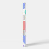 抽象芸術パステルカラー電話ケース（白） Case-Mate iPhoneケース (裏面 / 右)