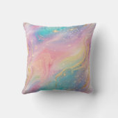 抽象芸術パステルグリッターシームレス模様 クッション (裏面)