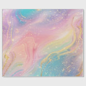 抽象芸術パステルグリッターシームレス模様 ラッピングペーパー (フラット)