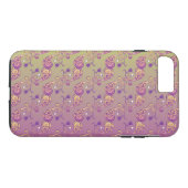 抽象芸術パステルグリーン&ピンクペイズリーフローラ Case-Mate iPhoneケース (裏面(横))