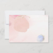 抽象芸術パステルサークルアドバイスカードベビーシャワー 招待状 (裏面)