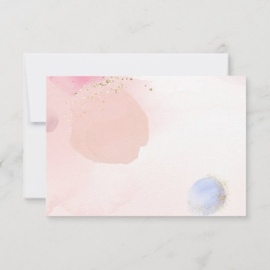 抽象芸術パステルサークルアドバイスカードベビーシャワー 招待状 (裏面)