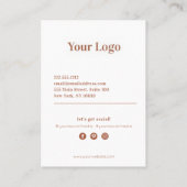 抽象芸術パステルシェイプズビジネスカード 名刺 (裏面)