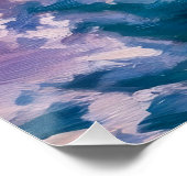 抽象芸術パステルスカイインプレッションスタイル ポスター (コーナー)