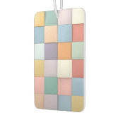 抽象芸術パステルタイル壁パターン カーエアーフレッシュナー (左)