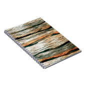 抽象芸術パステルトーンカラーニュートラルジオ染めメラ ノートブック (右側)