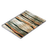 抽象芸術パステルトーンカラーニュートラルジオ染めメラ ノートブック (左側)