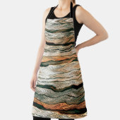 抽象芸術パステルトーンカラーニュートラルジオ染色メラ エプロン (インサイチュ)