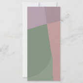 抽象芸術パステルパーソナライズされたバラグリーンラベンダー (裏面)