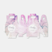 抽象芸術パステルパープルブルーティール（緑がかった色）anyエージ誕生日 フェイバーボックス (折り畳みなし)