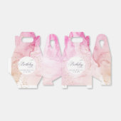 抽象芸術パステルピンクパープルエイジ誕生日 フェイバーボックス (折り畳みなし)