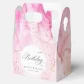 抽象芸術パステルピンクパープルエイジ誕生日 フェイバーボックス (オープン)