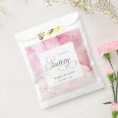 抽象芸術パステルピンクパープルスイーツ16誕生日 フェイバーバッグ (封をした状態)