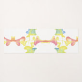 抽象芸術パステルファンネルズリバーシブルヨガマット ヨガマット (裏面(横))