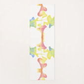 抽象芸術パステルファンネルズリバーシブルヨガマット ヨガマット (正面)