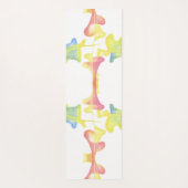 抽象芸術パステルファンネルズリバーシブルヨガマット ヨガマット (裏面)