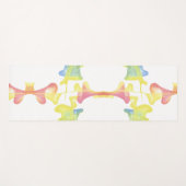 抽象芸術パステルファンネルズリバーシブルヨガマット ヨガマット (正面(横))