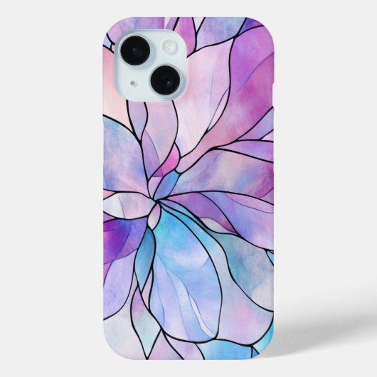 抽象芸術パステルフローラデザインセレネ花びらアート Case-Mate iPhoneケース (裏面)