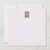 抽象芸術パステルフローラフラットカード (裏面)