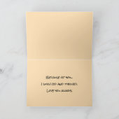 抽象芸術パステルフローラマザーズデイカード シーズンカード (内部)