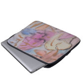 抽象芸術パステルフローララップトップスリーブ ラップトップスリーブ (正面下部)