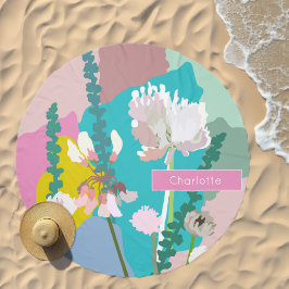 抽象芸術パステルフローラ名前をカスタムする