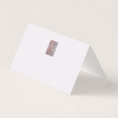 抽象芸術パステルフローラ折り畳みカード (裏面)