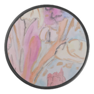 抽象芸術パステルフローラ アイスホッケーパック