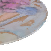 抽象芸術パステルフローラ カッティングボード (角)