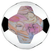 抽象芸術パステルフローラ サッカーボール (回転)