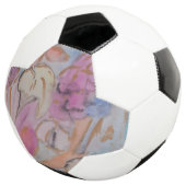 抽象芸術パステルフローラ サッカーボール (3/4)