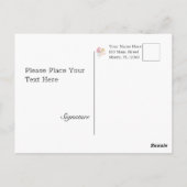 抽象芸術パステルフローラ ポストカード (裏面)