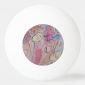 抽象芸術パステルフローラ 卓球ボール (裏面)
