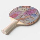 抽象芸術パステルフローラ 卓球ラケット (正面アングル)