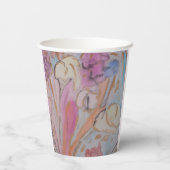抽象芸術パステルフローラ 紙コップ (裏面)