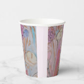 抽象芸術パステルフローラ 紙コップ (右)
