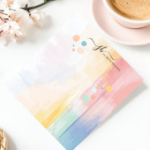 抽象芸術パステルブラッシュストロパーソナライズされたーク ノートパッド