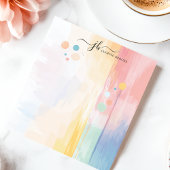 抽象芸術パステルブラッシュストロパーソナライズされたーク ノートパッド