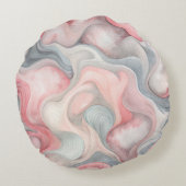 「抽象芸術パステルラウンドピロー ラウンドクッション (裏面)