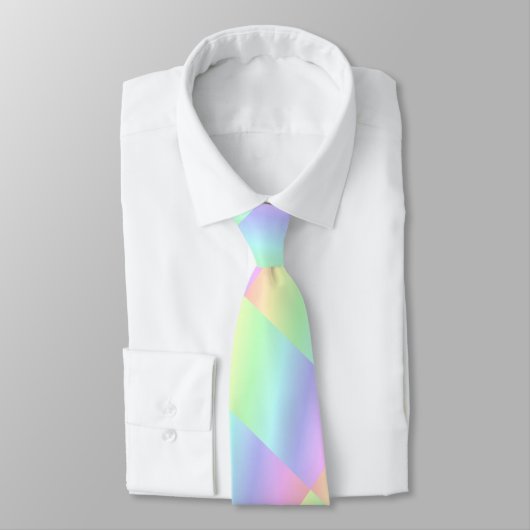 抽象芸術パステルレインボーカラー ネクタイ (タイ)