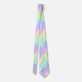 抽象芸術パステルレインボーカラー ネクタイ (裏面)