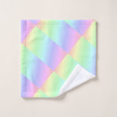 抽象芸術パステルレインボーカラー バスタオルセット (ウォッシュタオル)