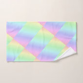 抽象芸術パステルレインボーカラー バスタオルセット (ハンドタオル)